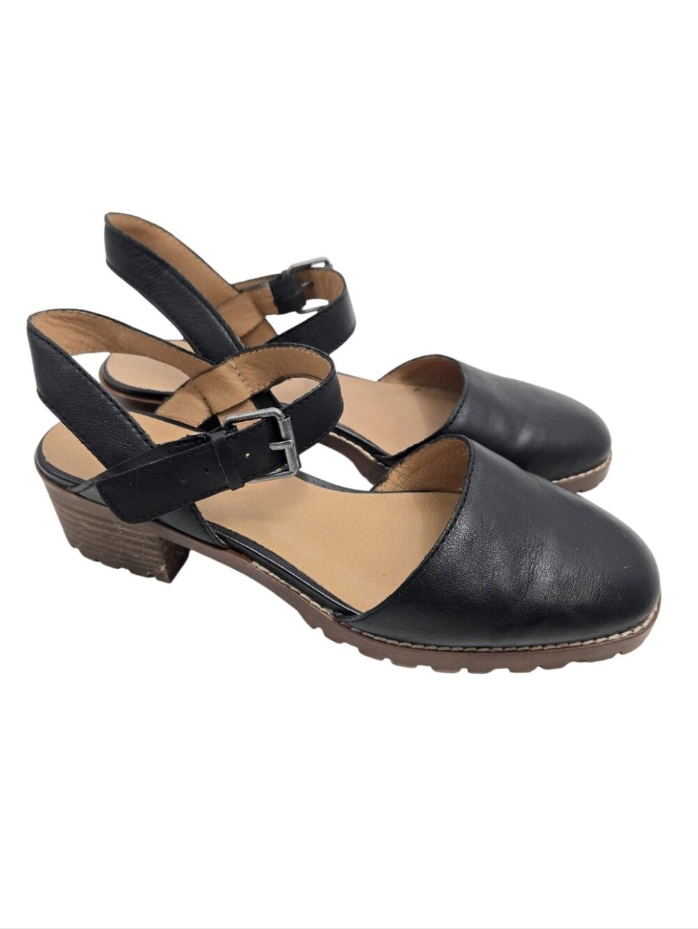 Madewell The Claudie Black Lug Sole Mary Jane